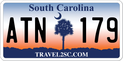SC license plate ATN179