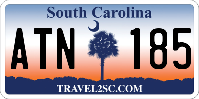 SC license plate ATN185