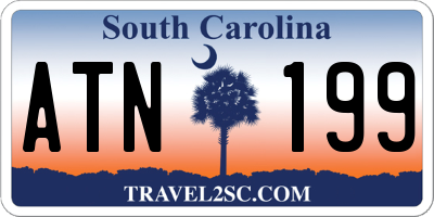 SC license plate ATN199