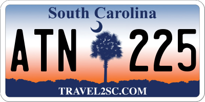 SC license plate ATN225