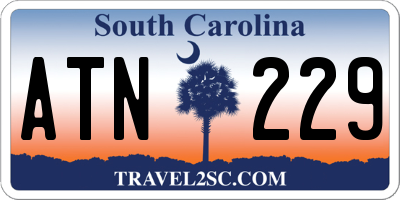 SC license plate ATN229