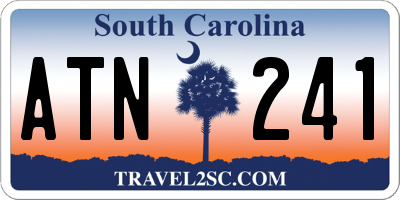 SC license plate ATN241