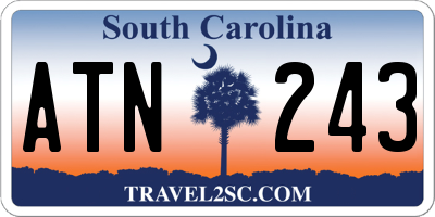 SC license plate ATN243