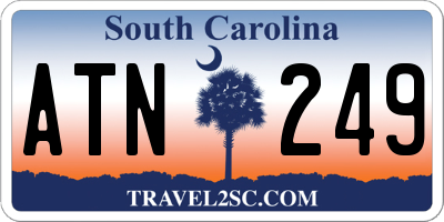 SC license plate ATN249