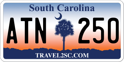 SC license plate ATN250