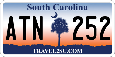 SC license plate ATN252