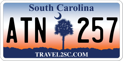 SC license plate ATN257
