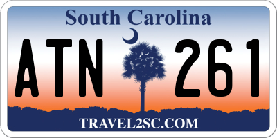 SC license plate ATN261