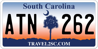 SC license plate ATN262