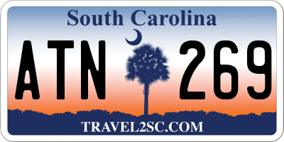 SC license plate ATN269