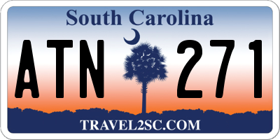 SC license plate ATN271