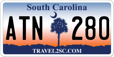 SC license plate ATN280