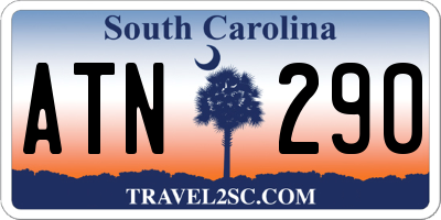 SC license plate ATN290
