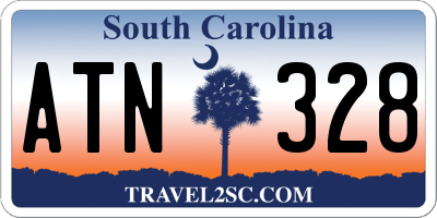 SC license plate ATN328
