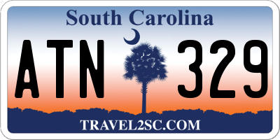 SC license plate ATN329