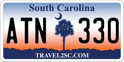 SC license plate ATN330