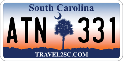SC license plate ATN331