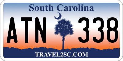 SC license plate ATN338