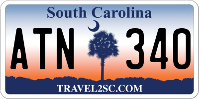 SC license plate ATN340