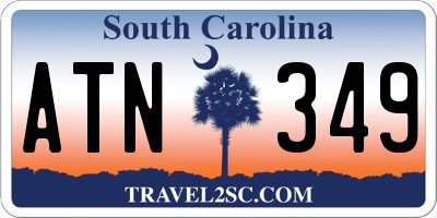 SC license plate ATN349