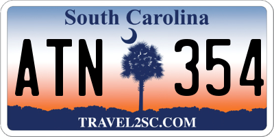 SC license plate ATN354