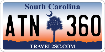 SC license plate ATN360