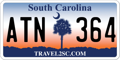 SC license plate ATN364
