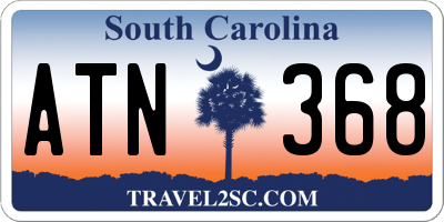 SC license plate ATN368