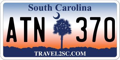 SC license plate ATN370