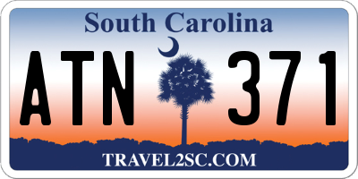 SC license plate ATN371