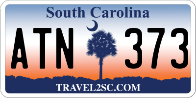 SC license plate ATN373