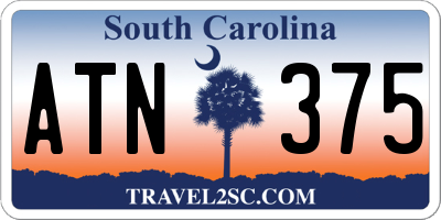 SC license plate ATN375