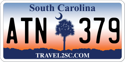 SC license plate ATN379