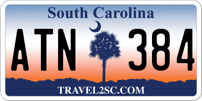 SC license plate ATN384
