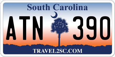 SC license plate ATN390