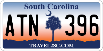 SC license plate ATN396