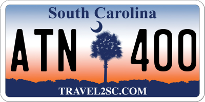 SC license plate ATN400