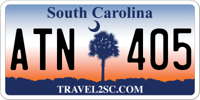 SC license plate ATN405