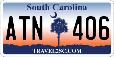 SC license plate ATN406