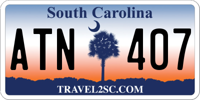 SC license plate ATN407