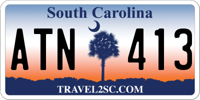 SC license plate ATN413