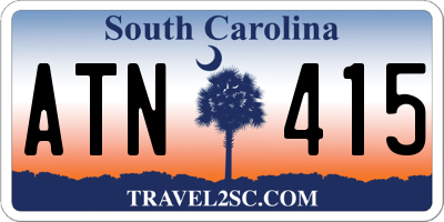 SC license plate ATN415