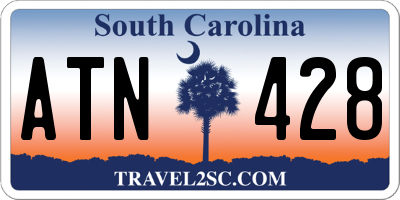 SC license plate ATN428