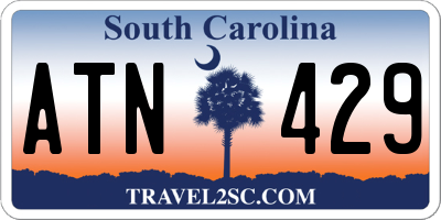 SC license plate ATN429