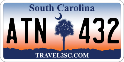 SC license plate ATN432