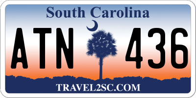 SC license plate ATN436