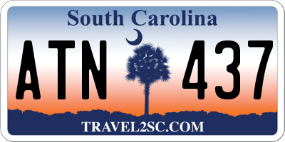 SC license plate ATN437