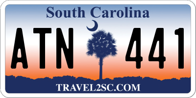 SC license plate ATN441