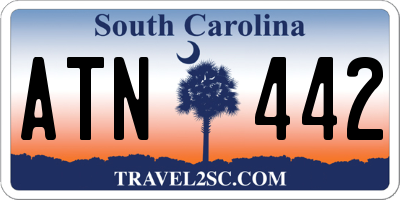SC license plate ATN442