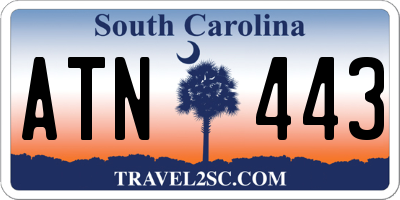 SC license plate ATN443